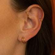 Boucles d'oreilles Baudoin - Lisse